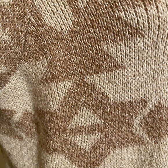 Hollister Sweater Women's Size Large Aztec Tan Ivory Duster Cardigan - Picture 6 of 7